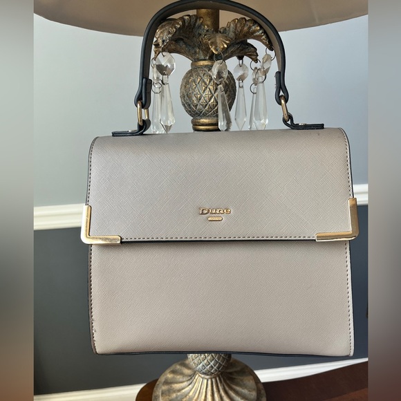Dune London Handbags - Dune London Gorgeous Gray Crossbody Bag with Gold-Tone Accents & Straps (NWOT)